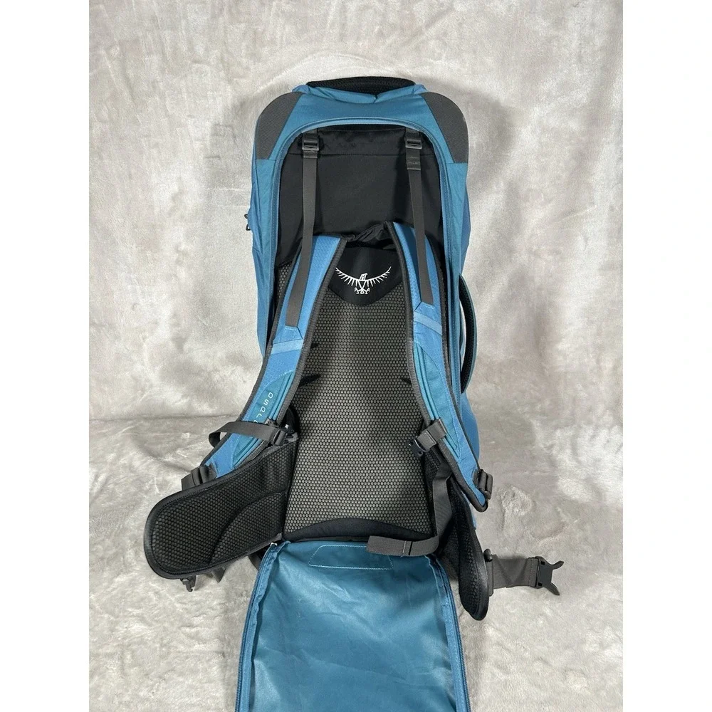 Osprey Farpoint 80 Backpack Caribbean Blue Travel Hiking Camping Backpacking